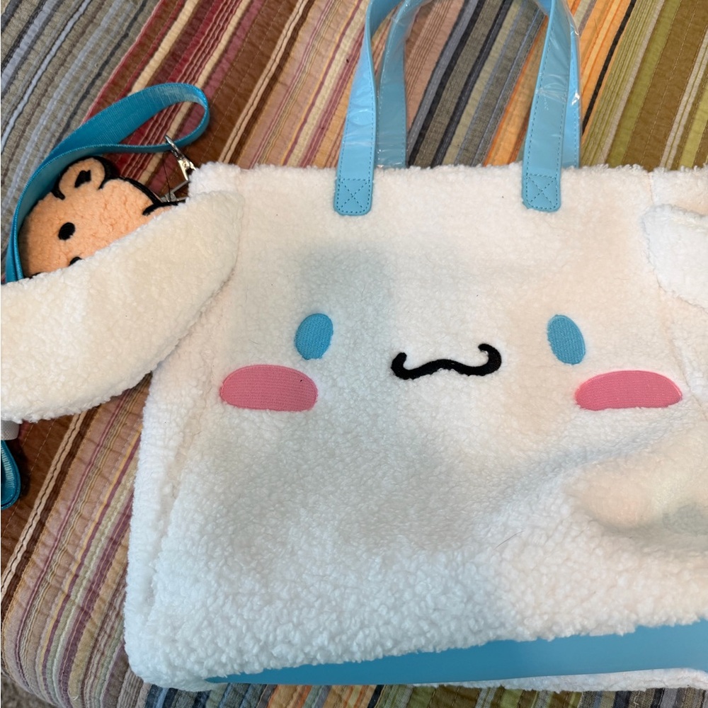 Loungefly White and Blue Tote Bag